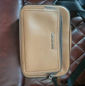 Michael Kors Brown Leather Messenger Bag
